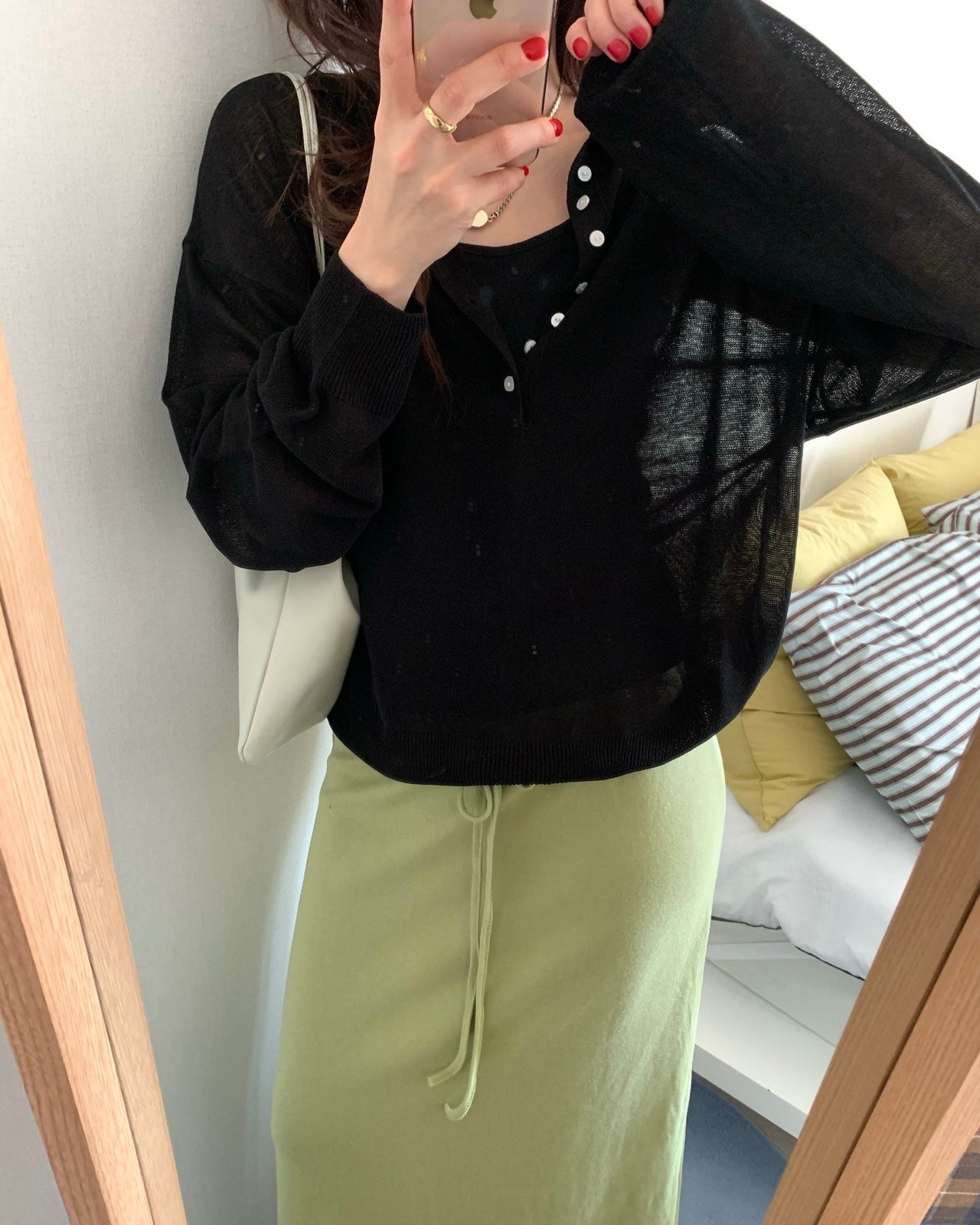 Sheer Knit Polo