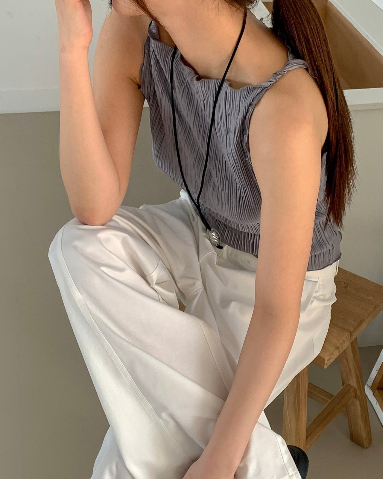 Plissé Twist Camisole