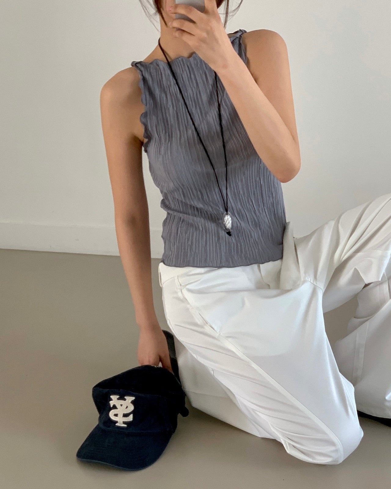 Plissé Twist Camisole