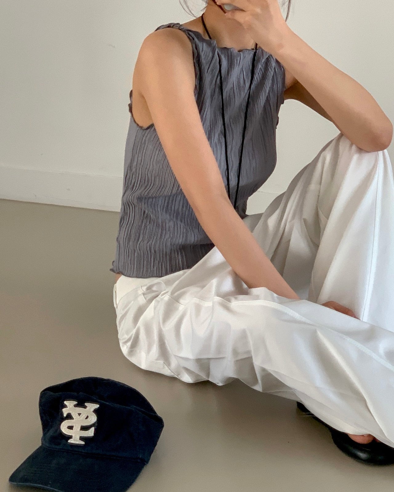 Plissé Twist Camisole