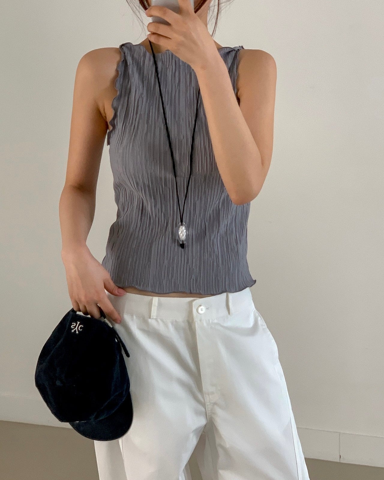 Plissé Twist Camisole