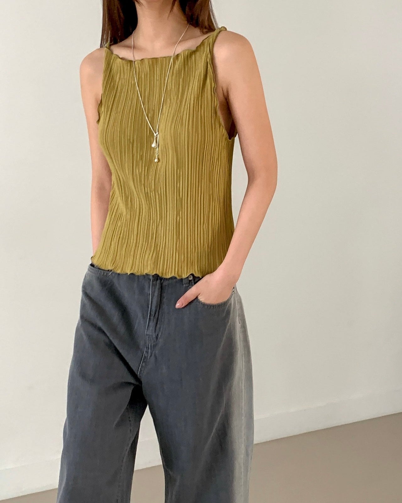 Plissé Twist Camisole