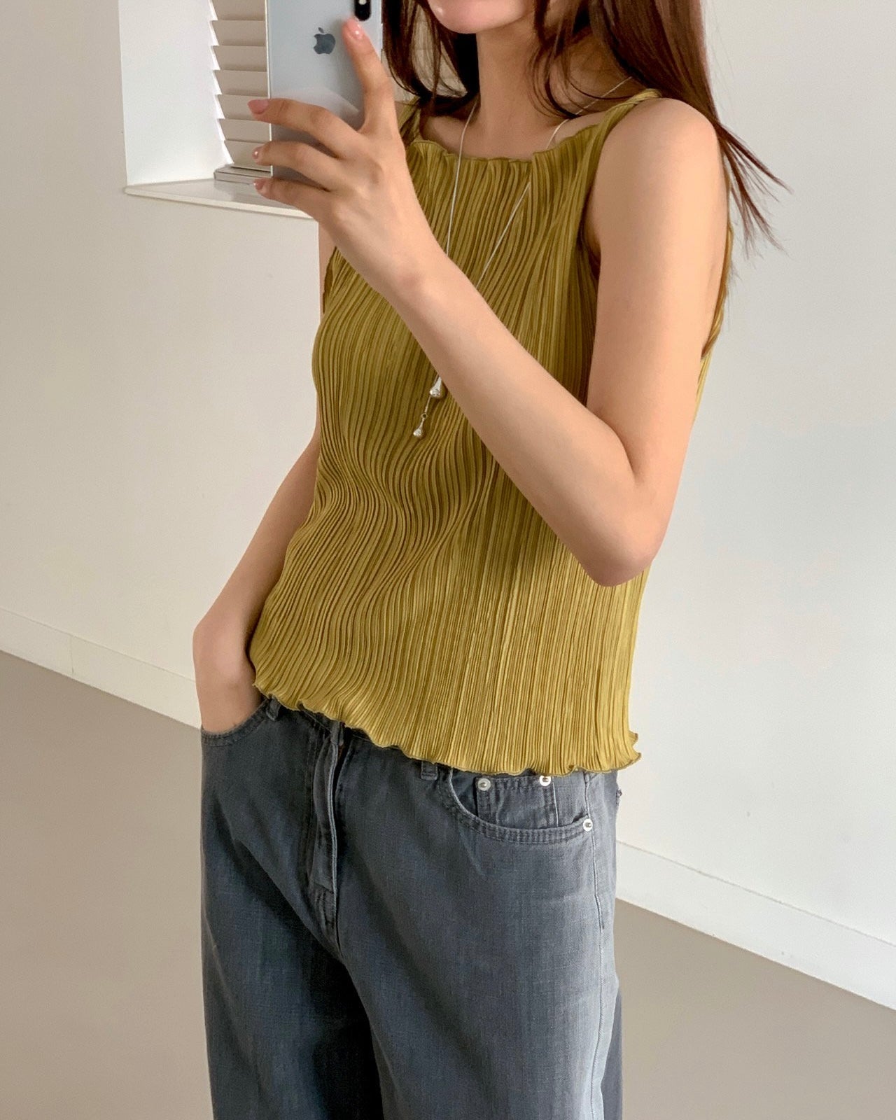 Plissé Twist Camisole