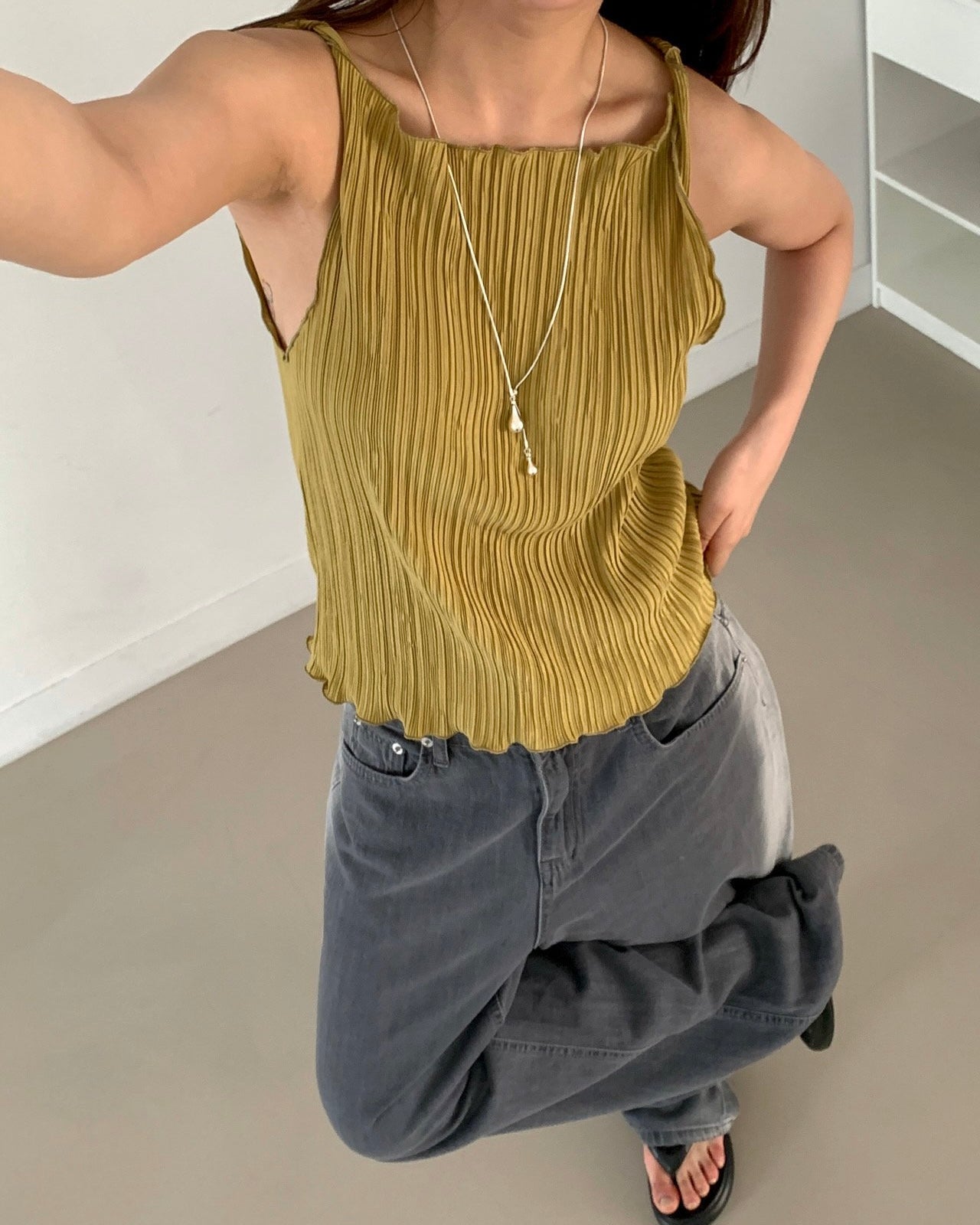 Plissé Twist Camisole