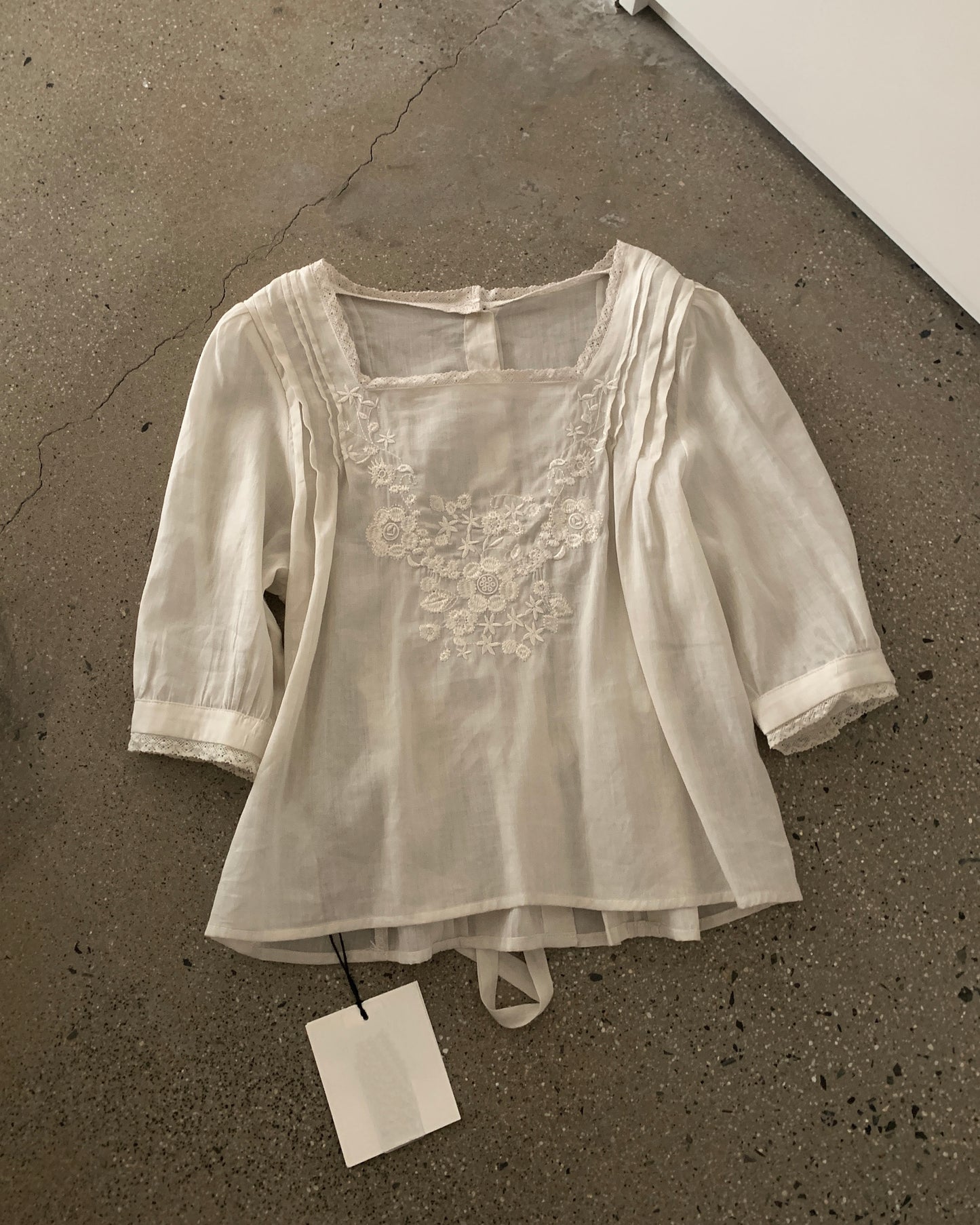 Floral Embroidered Lace Blouse