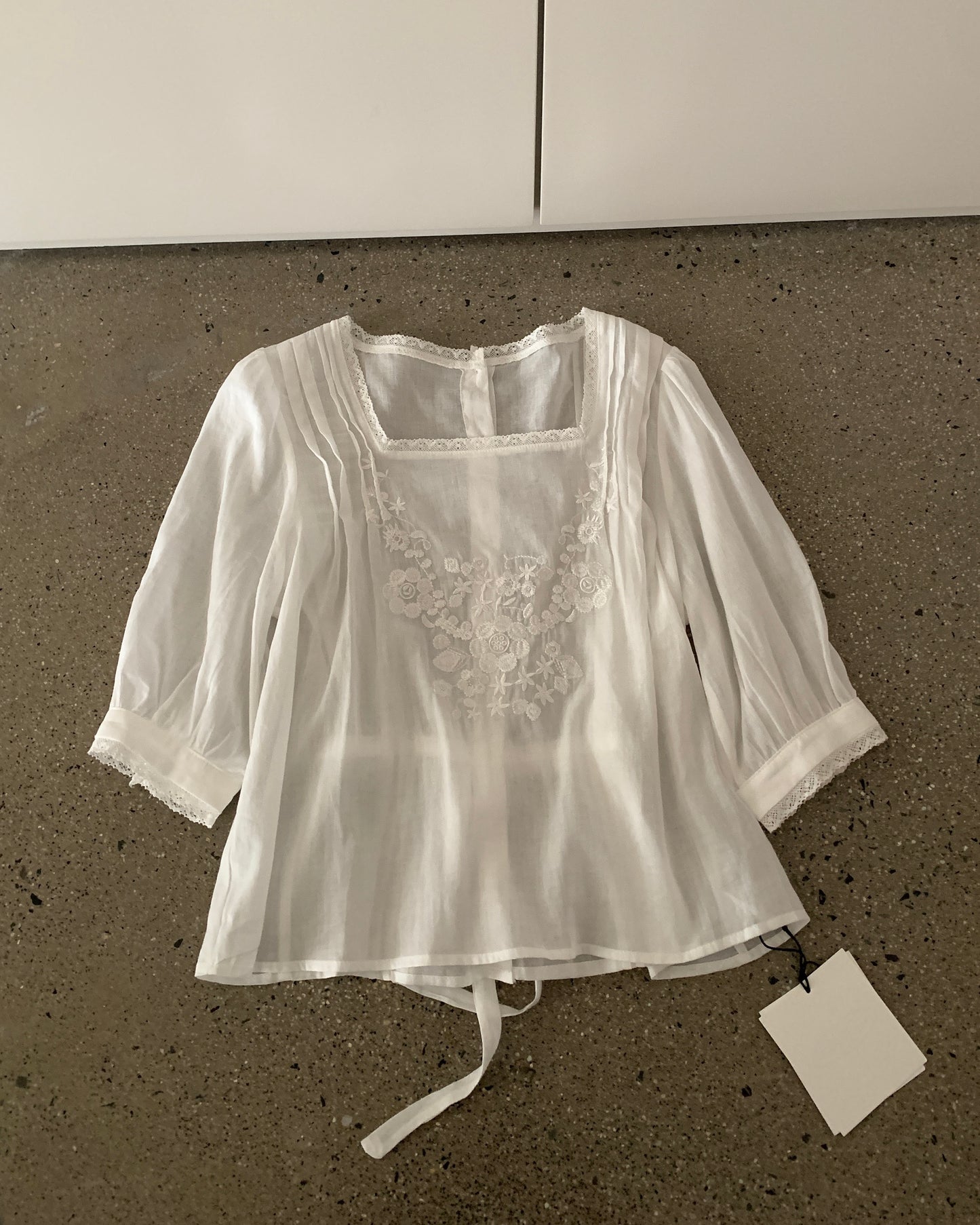 Floral Embroidered Lace Blouse