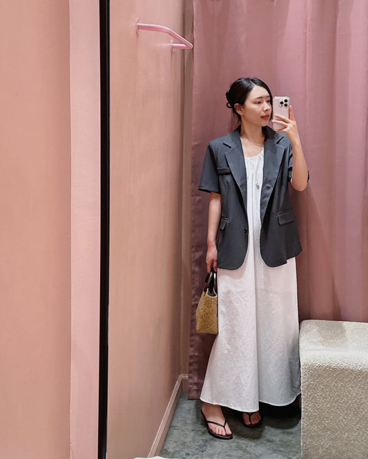 Relaxed Short Sleeve Blazer