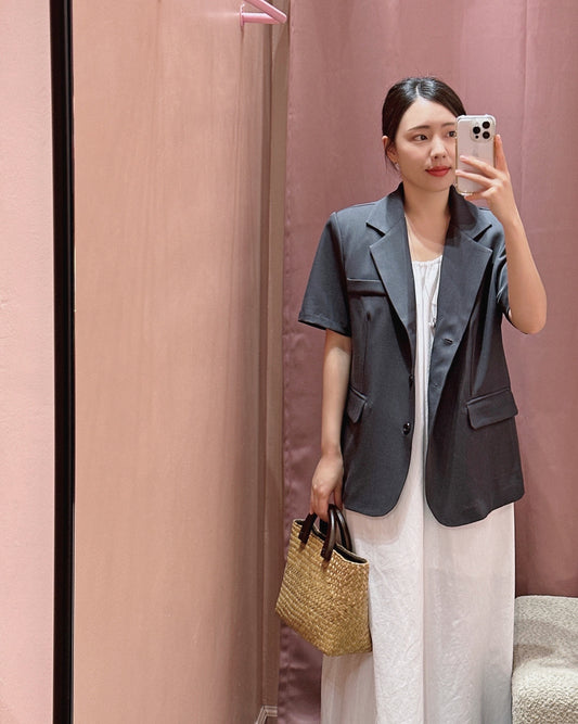 Relaxed Short Sleeve Blazer