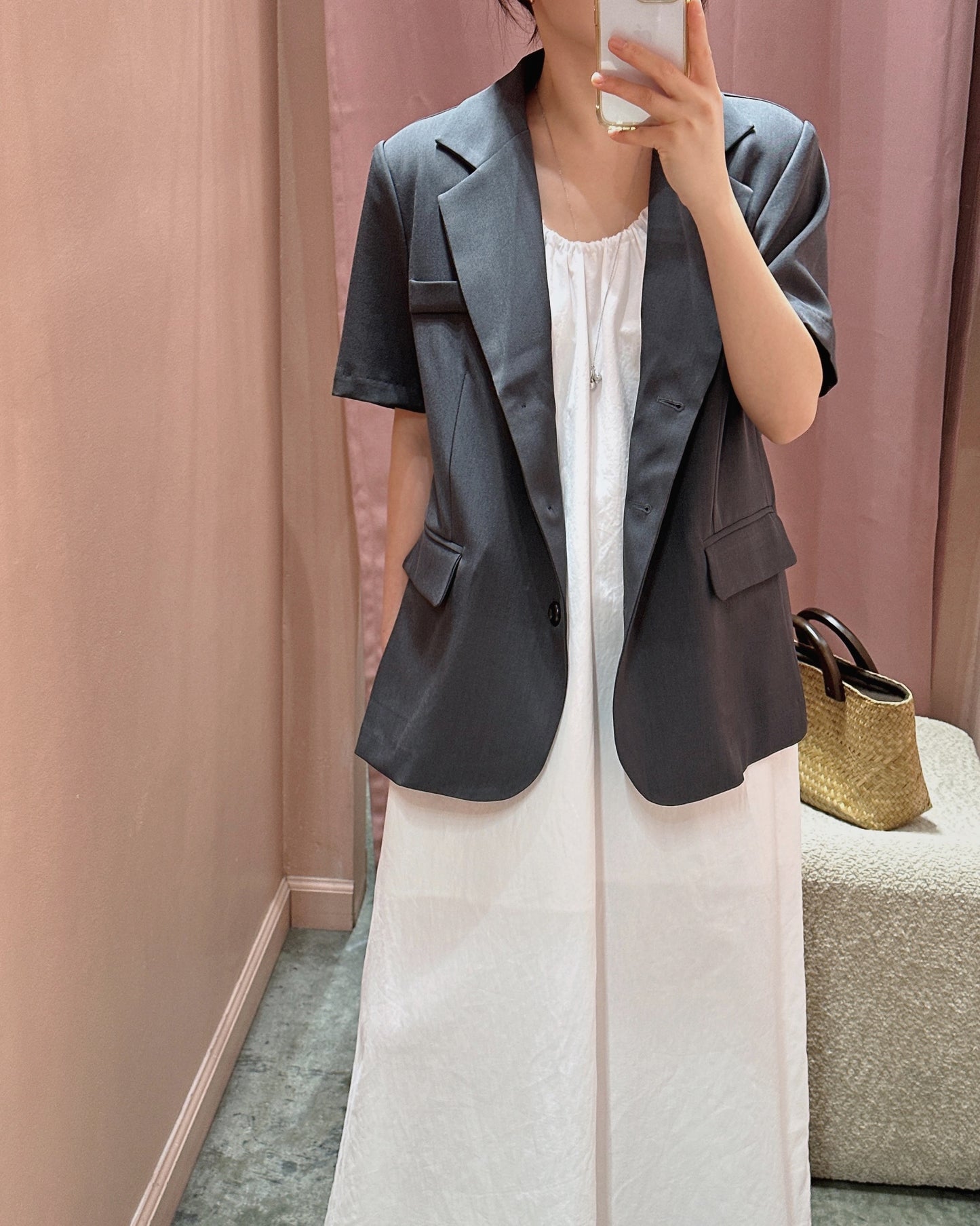 Relaxed Short Sleeve Blazer