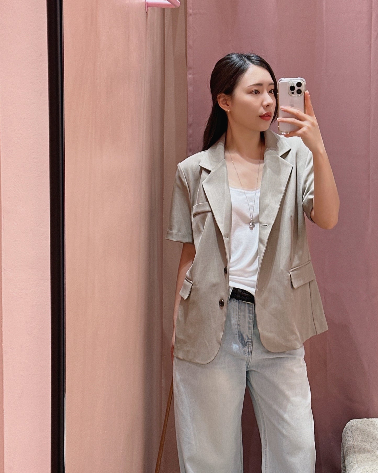 Relaxed Short Sleeve Blazer