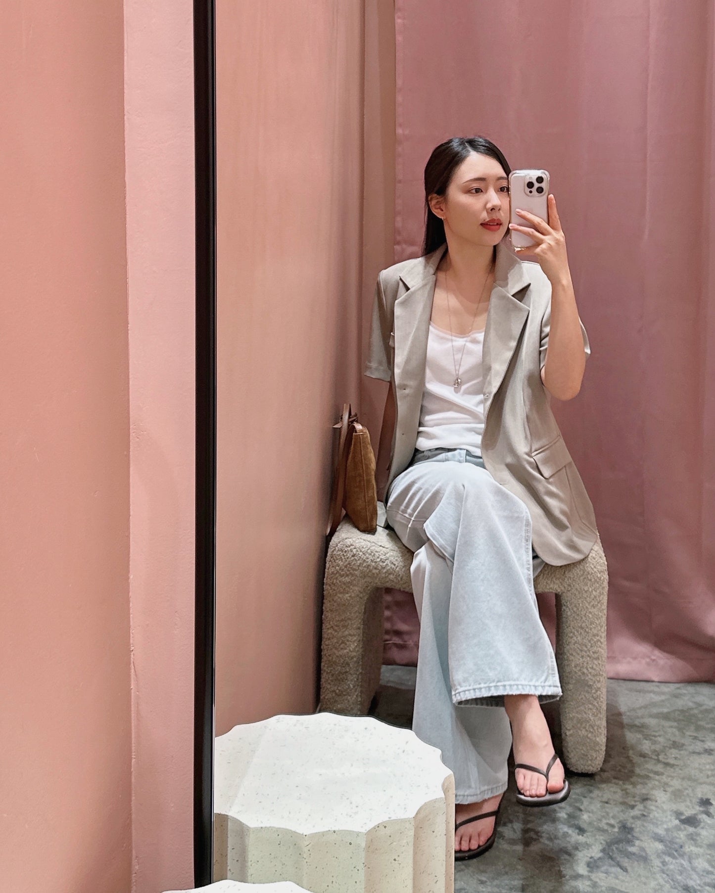 Relaxed Short Sleeve Blazer