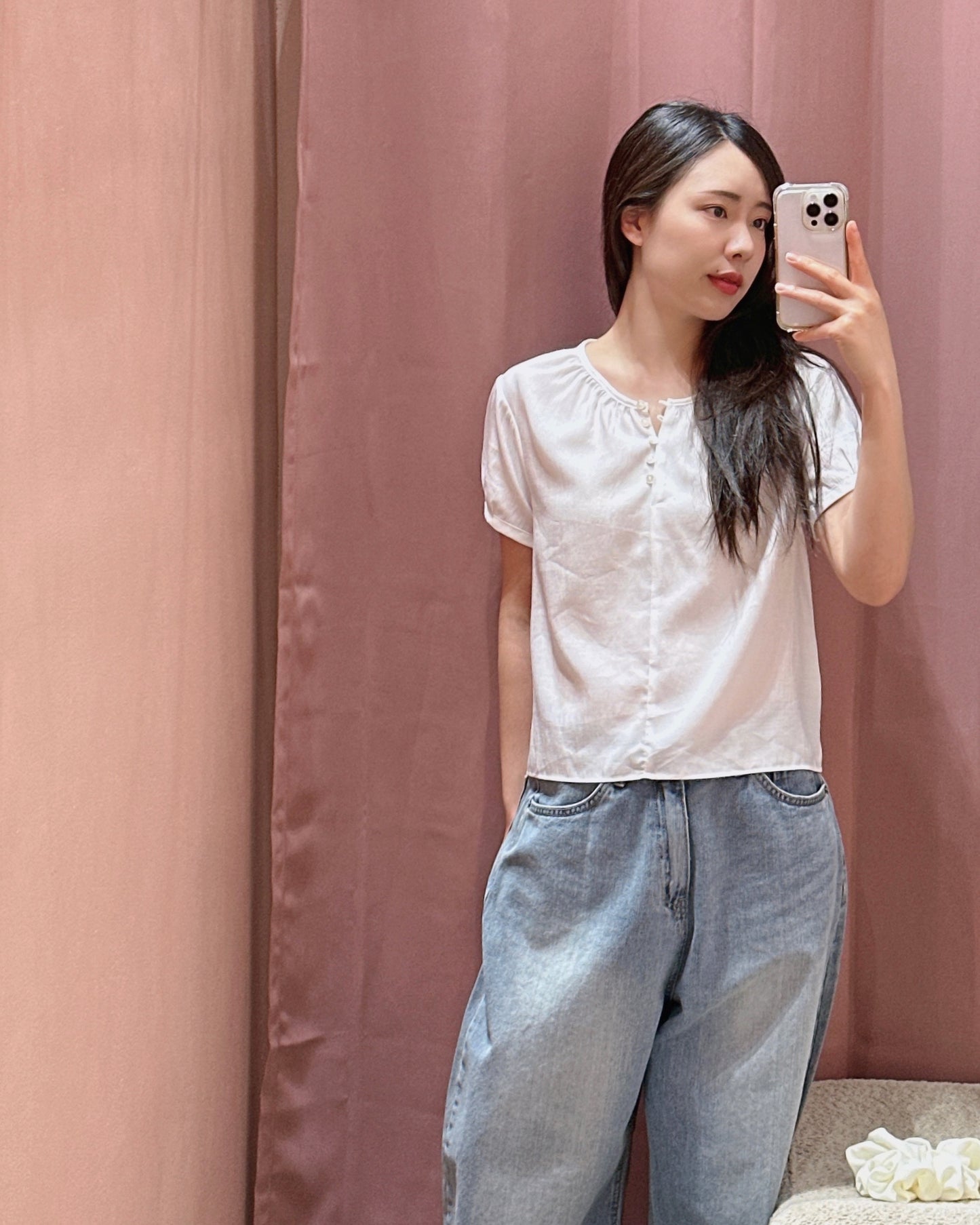 Gathered Neck Blouse