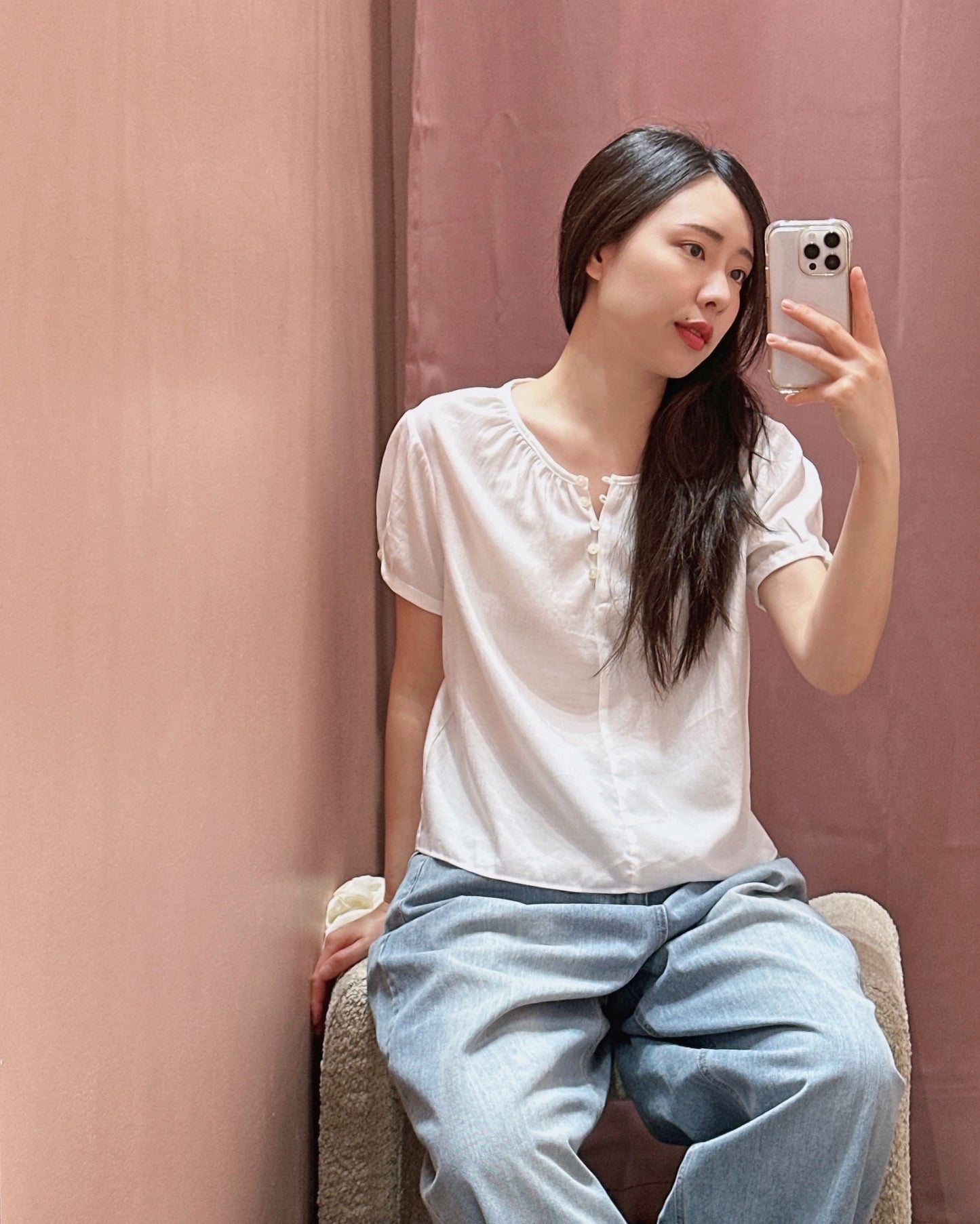 Gathered Neck Blouse
