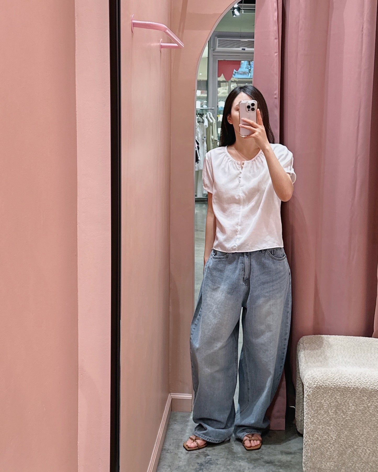 Gathered Neck Blouse