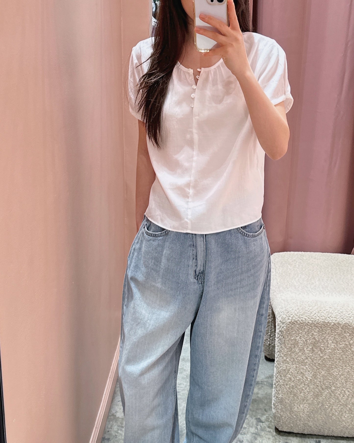 Gathered Neck Blouse