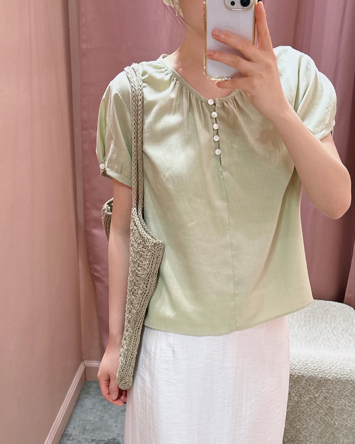 Gathered Neck Blouse