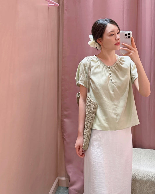 Gathered Neck Blouse