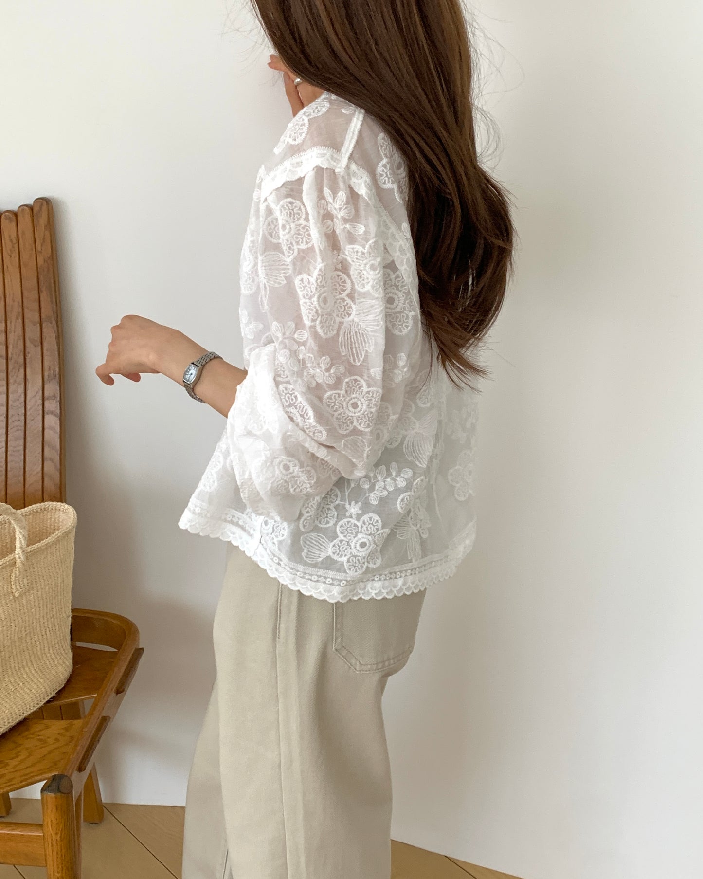 Floral Embroidered Lace Cardigan