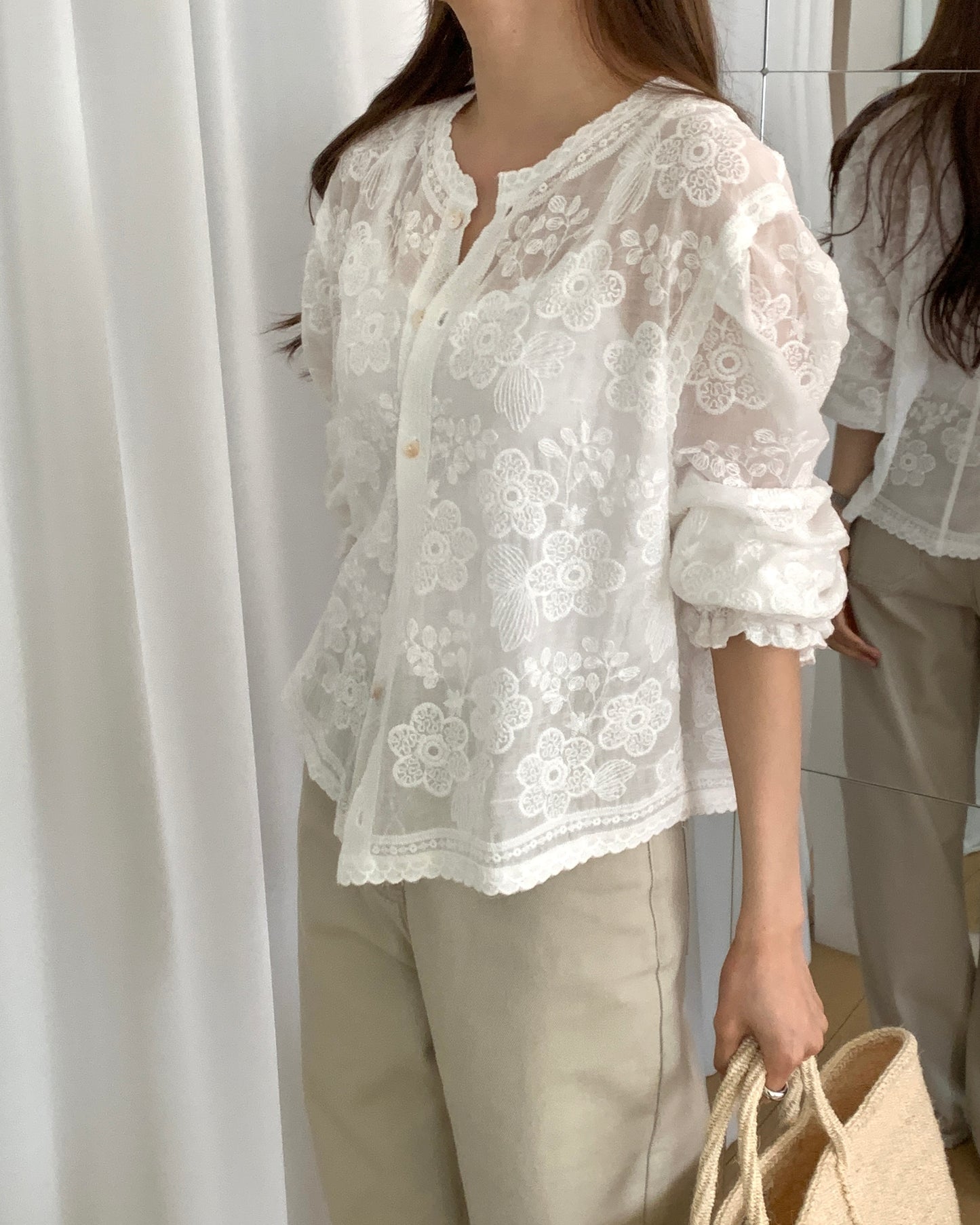 Floral Embroidered Lace Cardigan