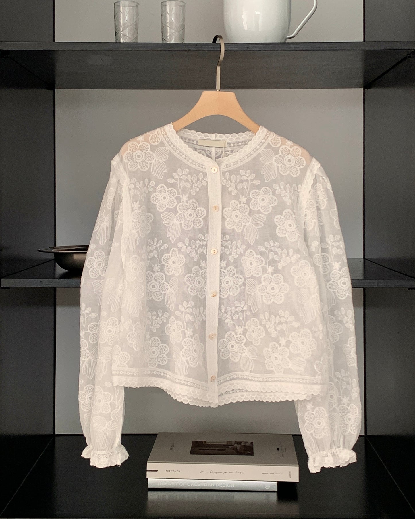 Floral Embroidered Lace Cardigan
