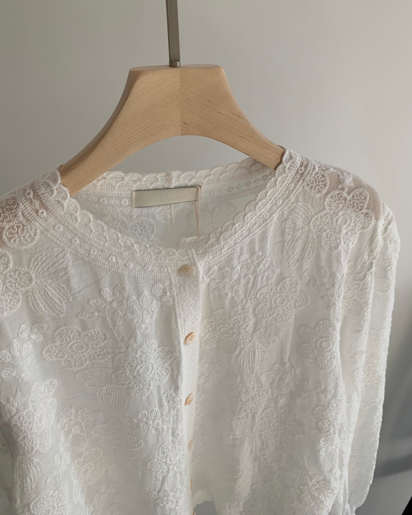 Floral Embroidered Lace Cardigan