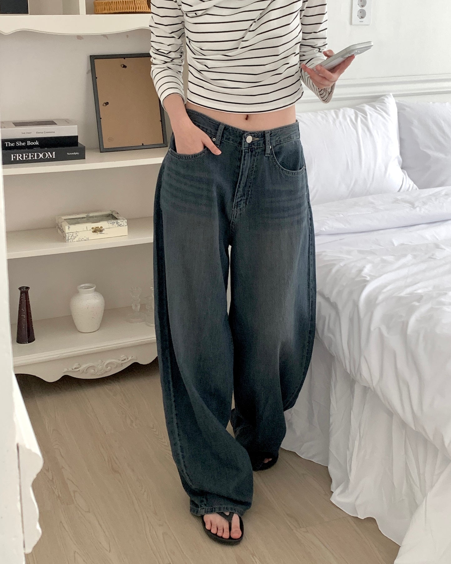 Dark Wash Wide Jeans
