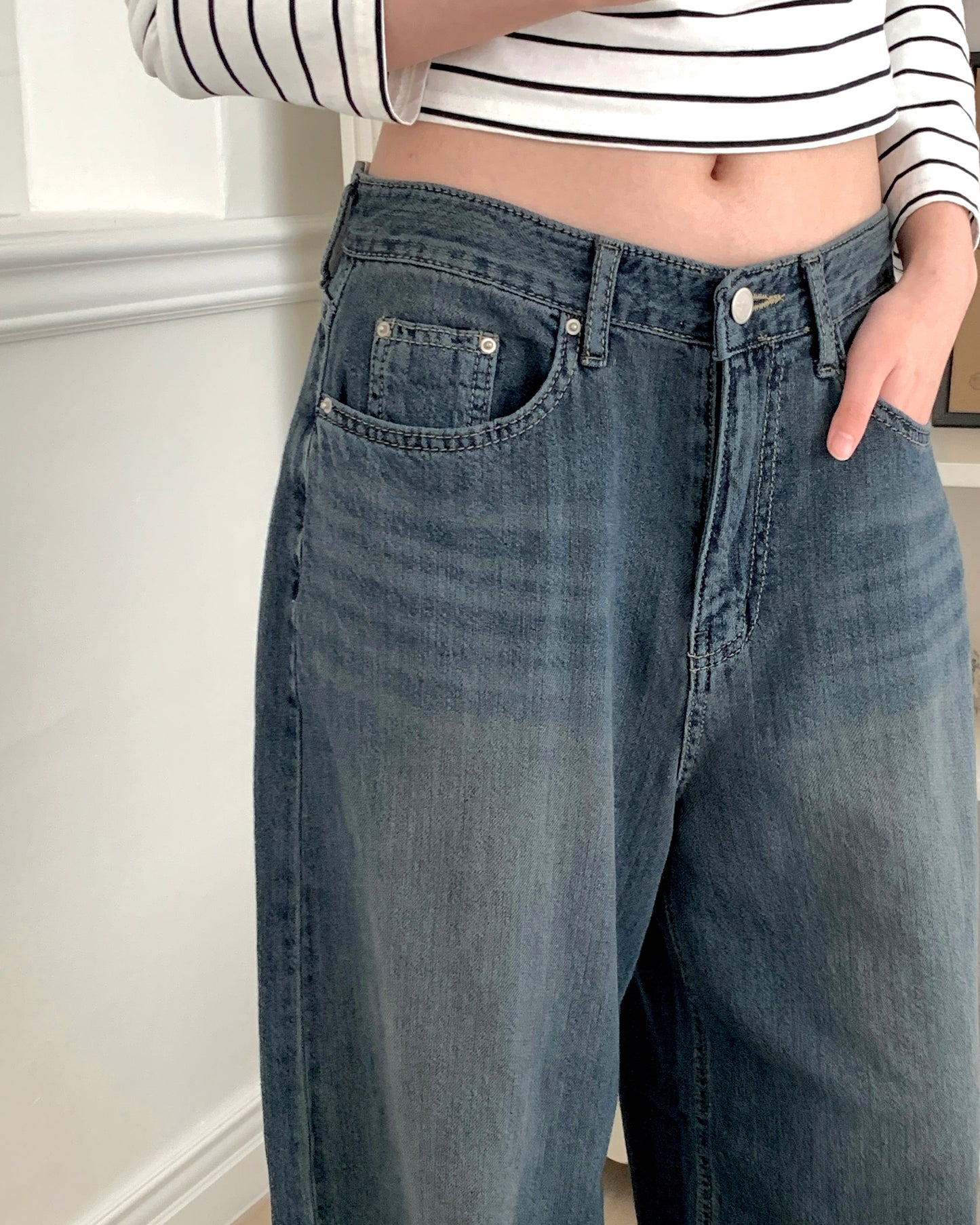 Dark Wash Wide Jeans