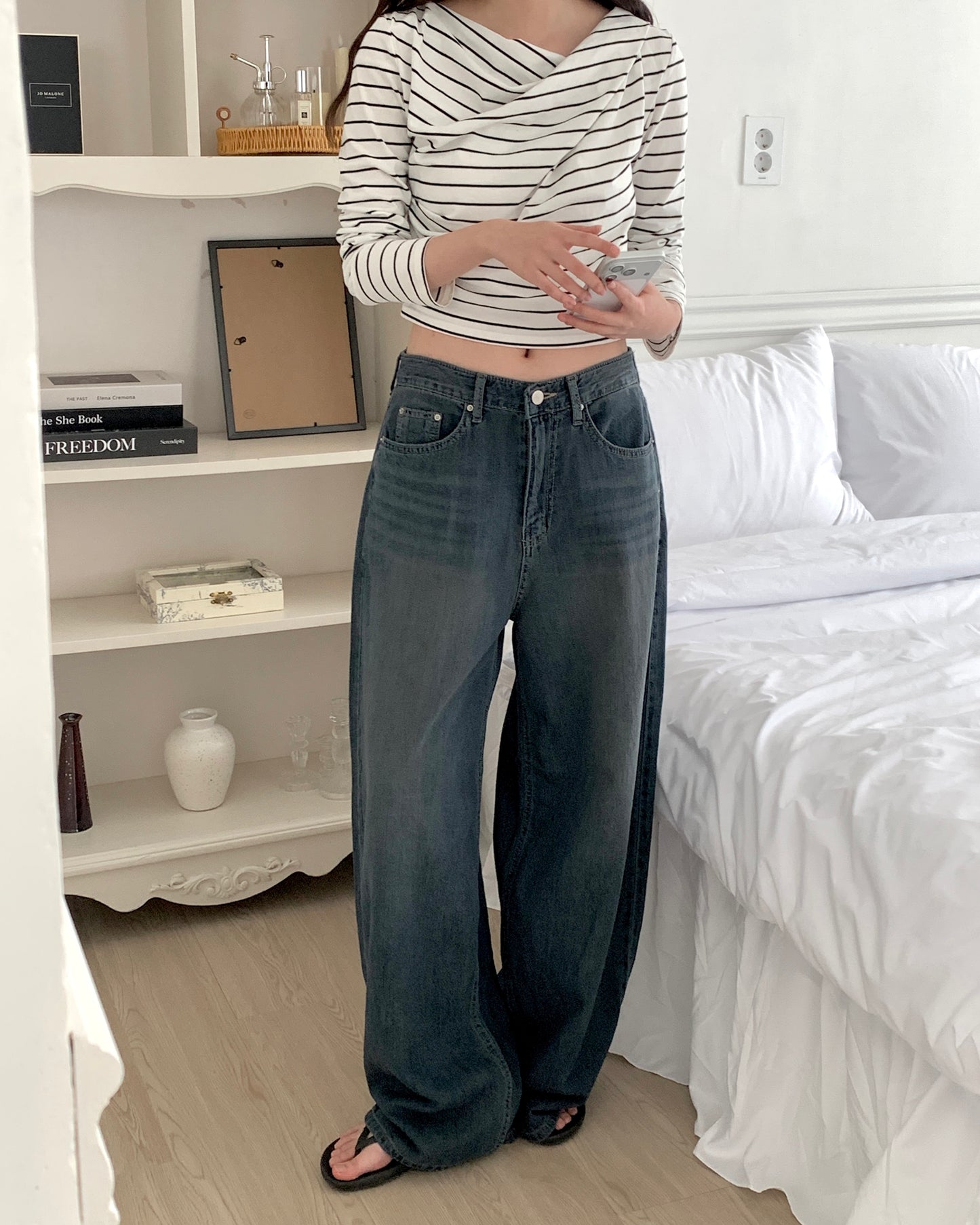 Dark Wash Wide Jeans