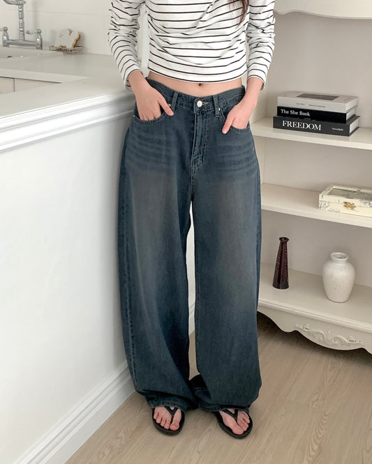 Dark Wash Wide Jeans