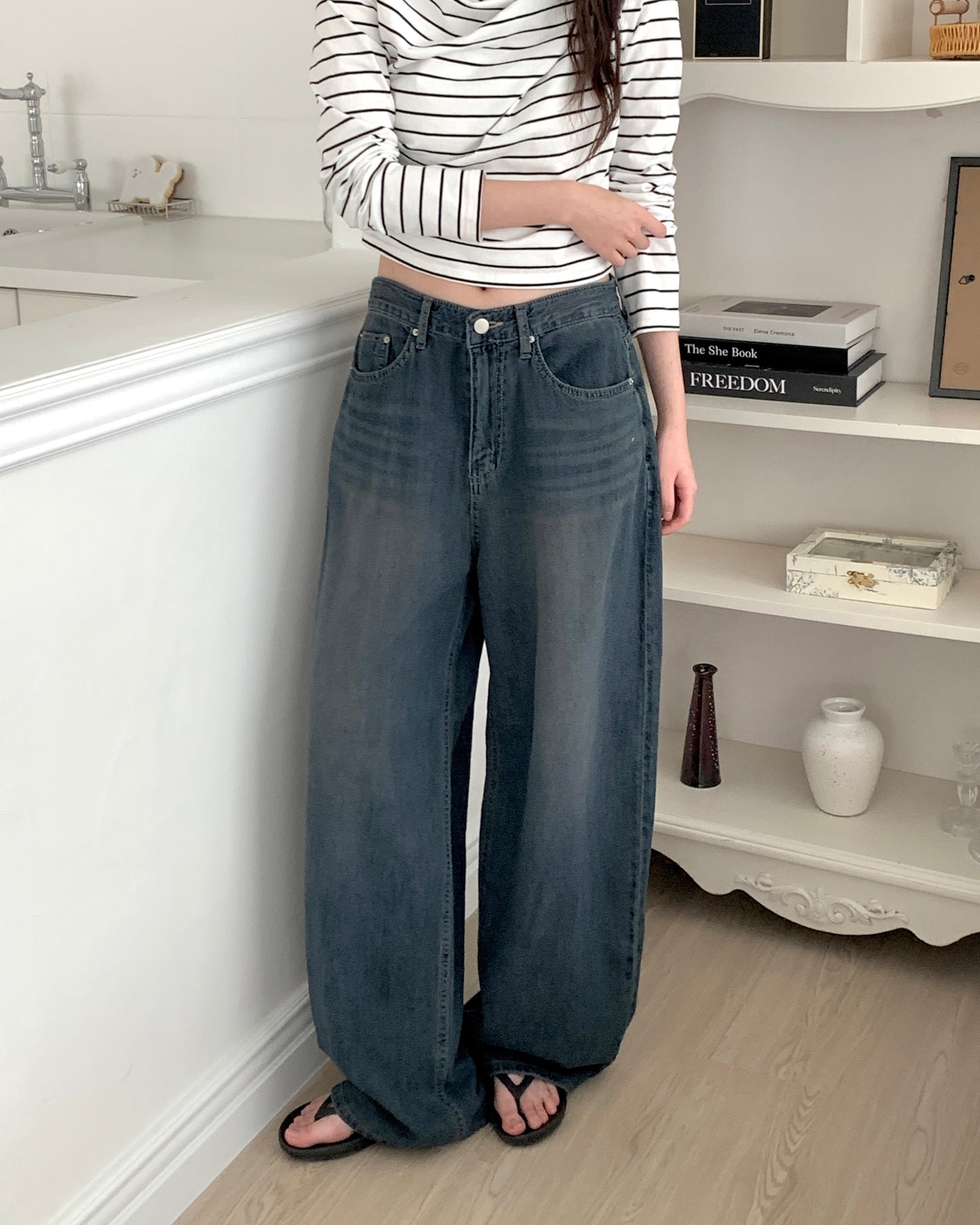 Dark Wash Wide Jeans