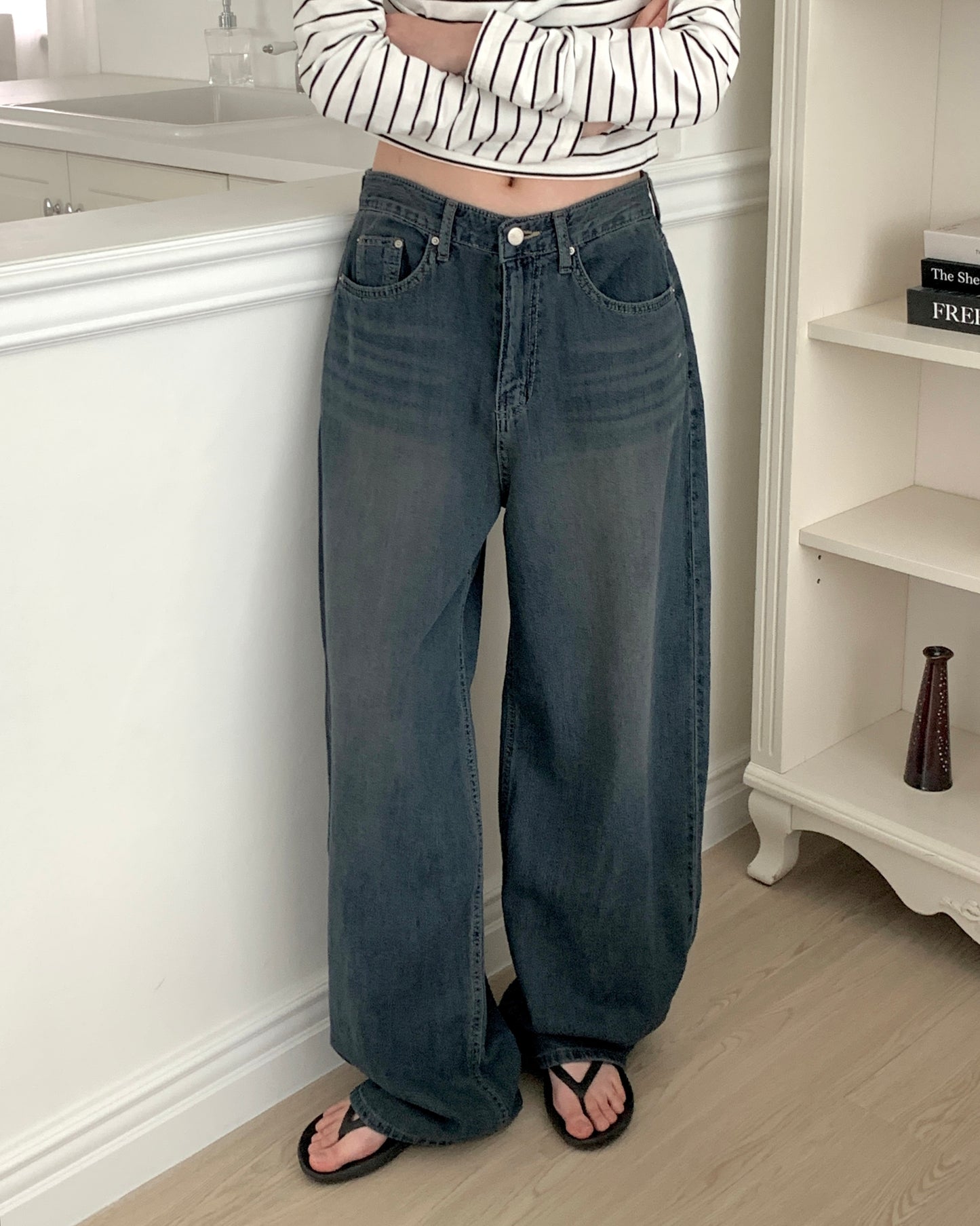 Dark Wash Wide Jeans