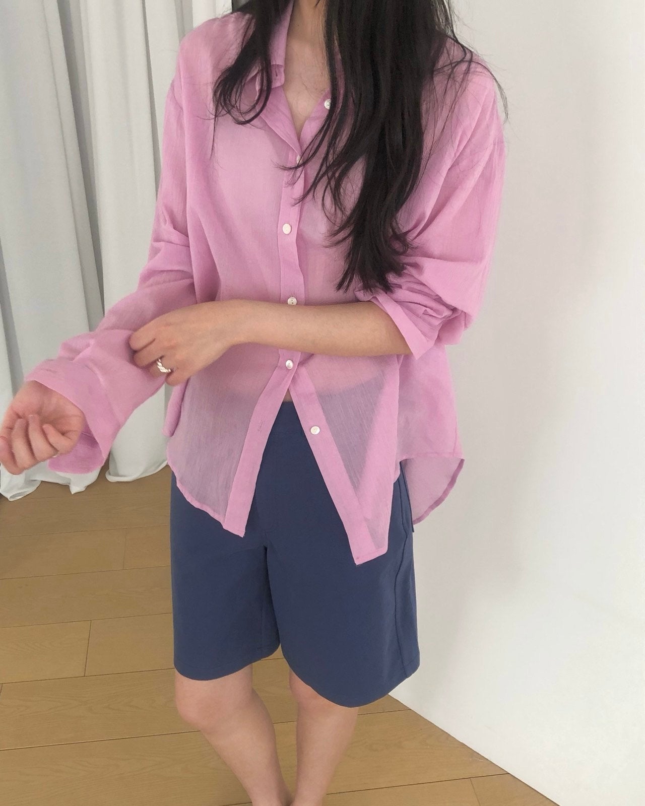 Vivid Oversized Crinkle Shirt