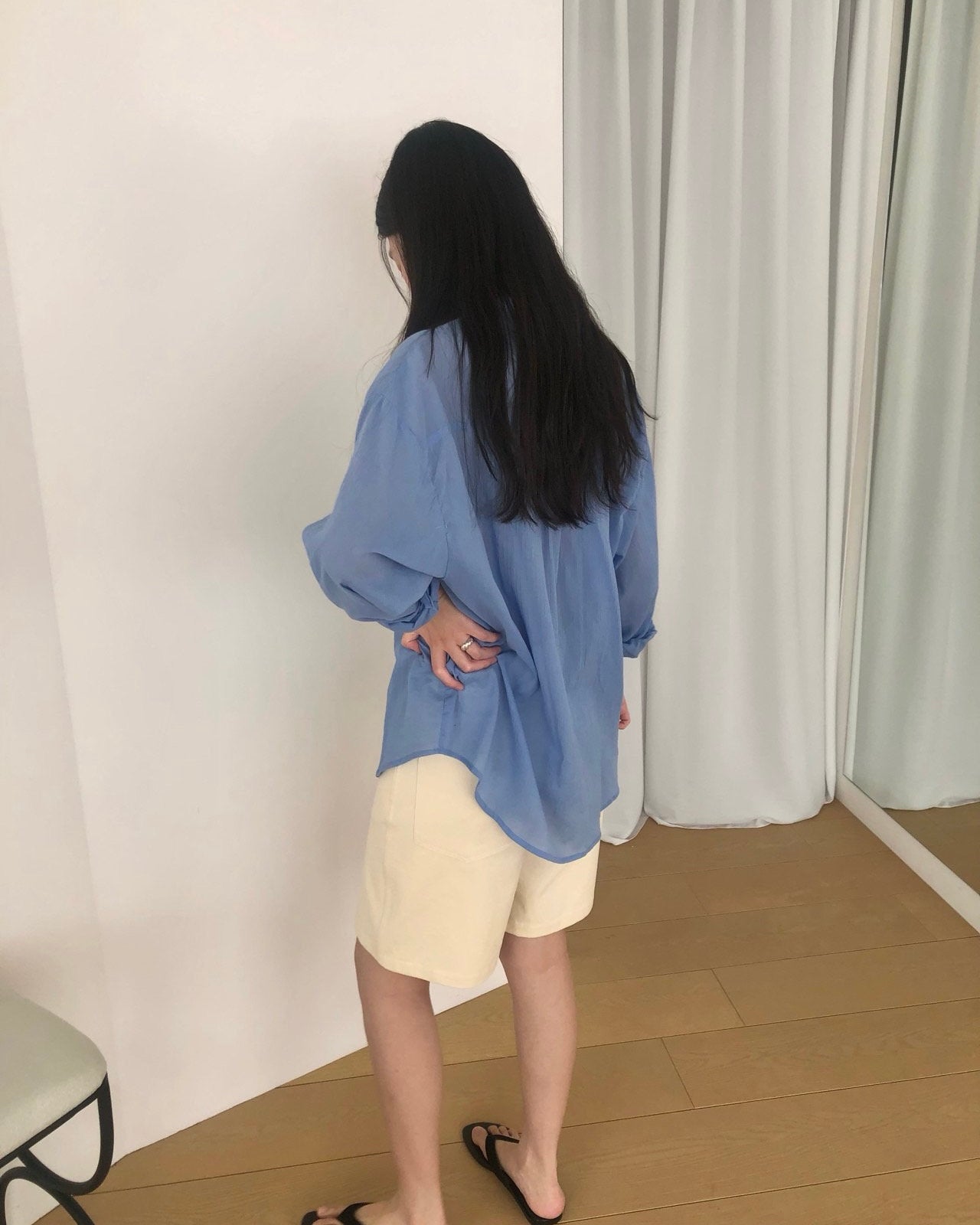 Vivid Oversized Crinkle Shirt