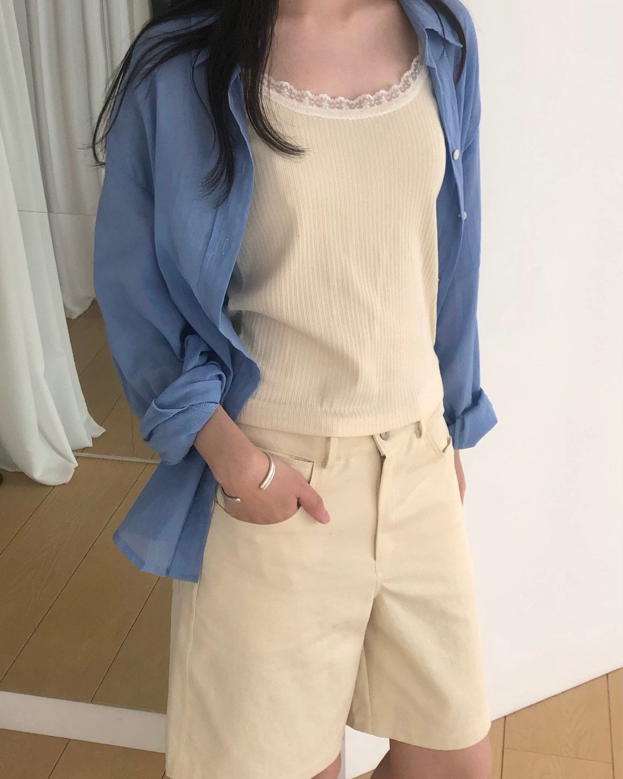 Vivid Oversized Crinkle Shirt