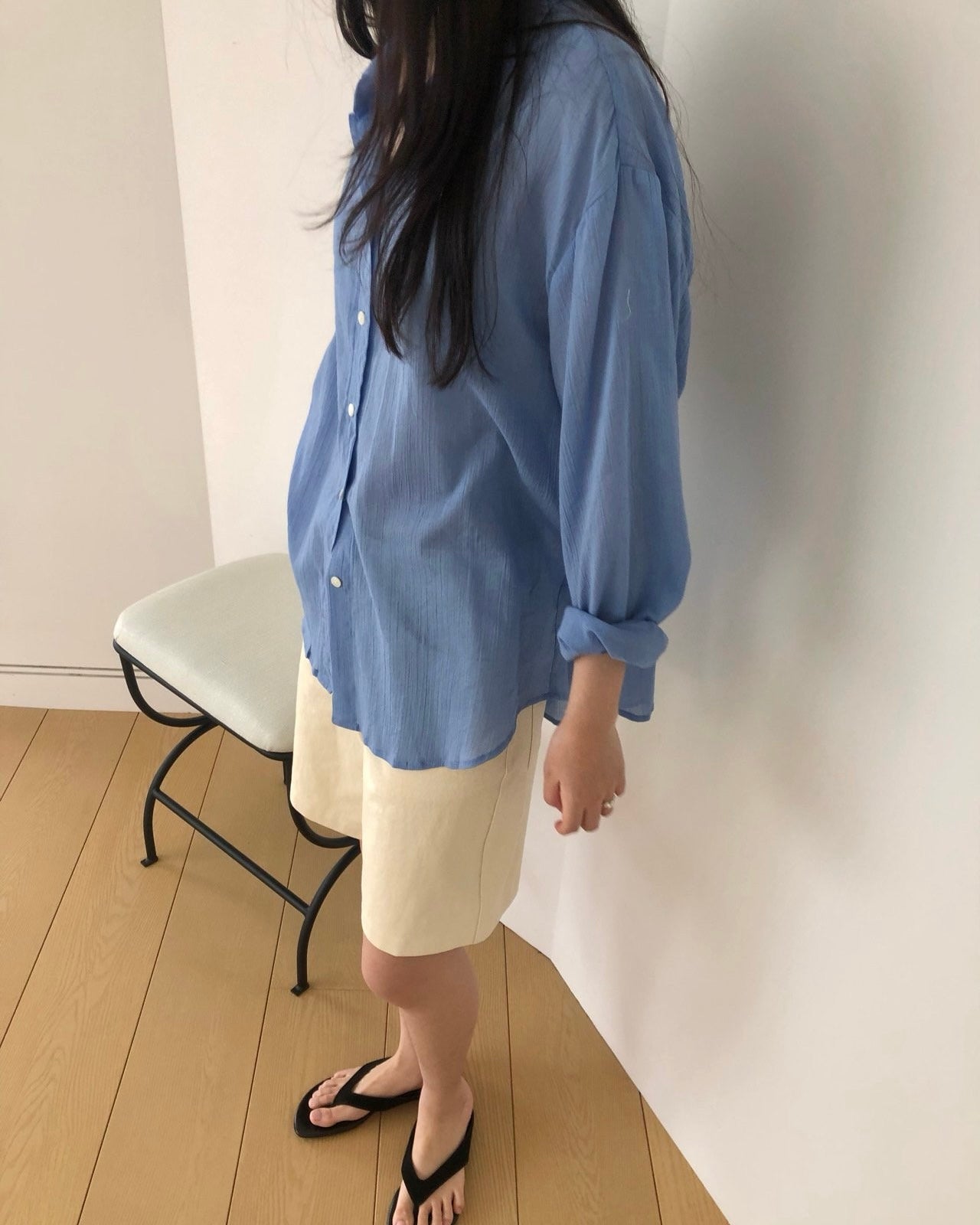 Vivid Oversized Crinkle Shirt