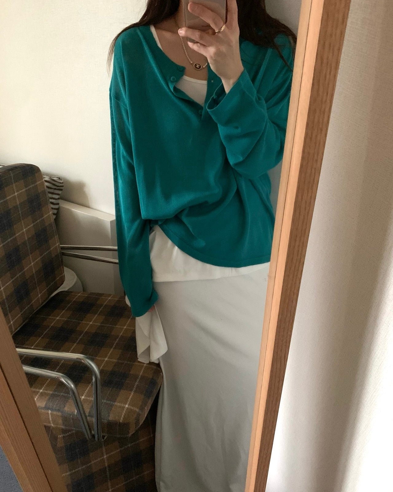 Sheer Knit Henley Top