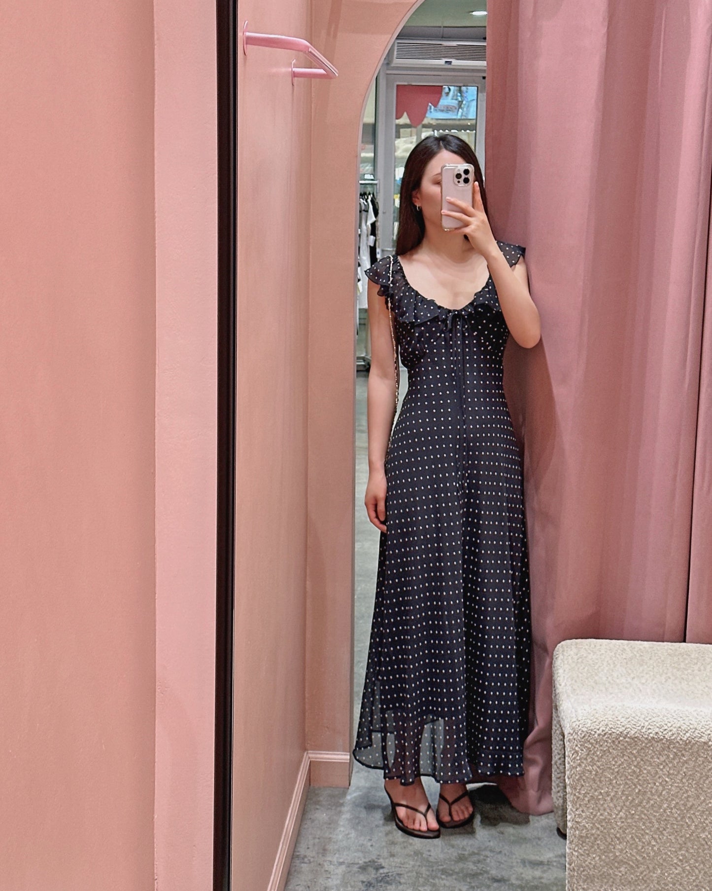 Polka Dot Ruffle Dress