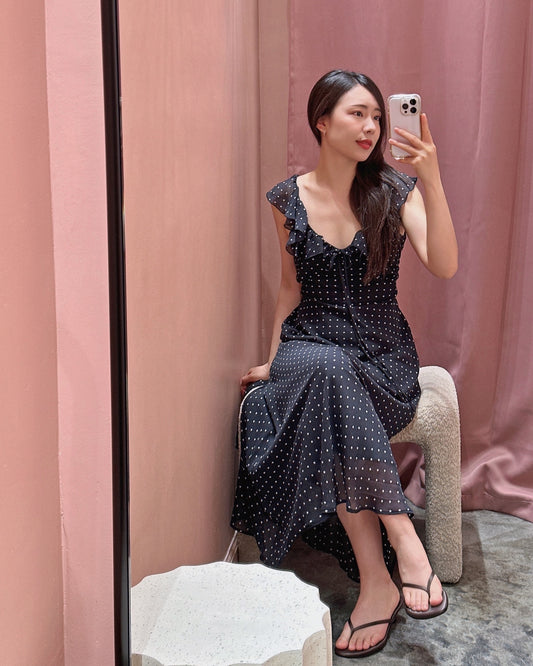 Polka Dot Ruffle Dress