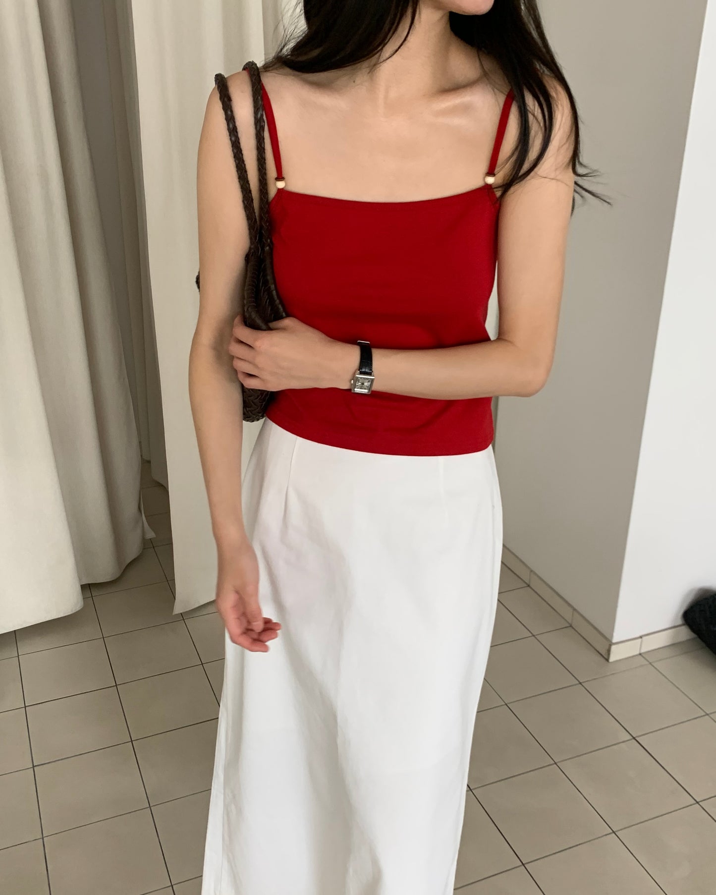 Wood Bead Cami Top