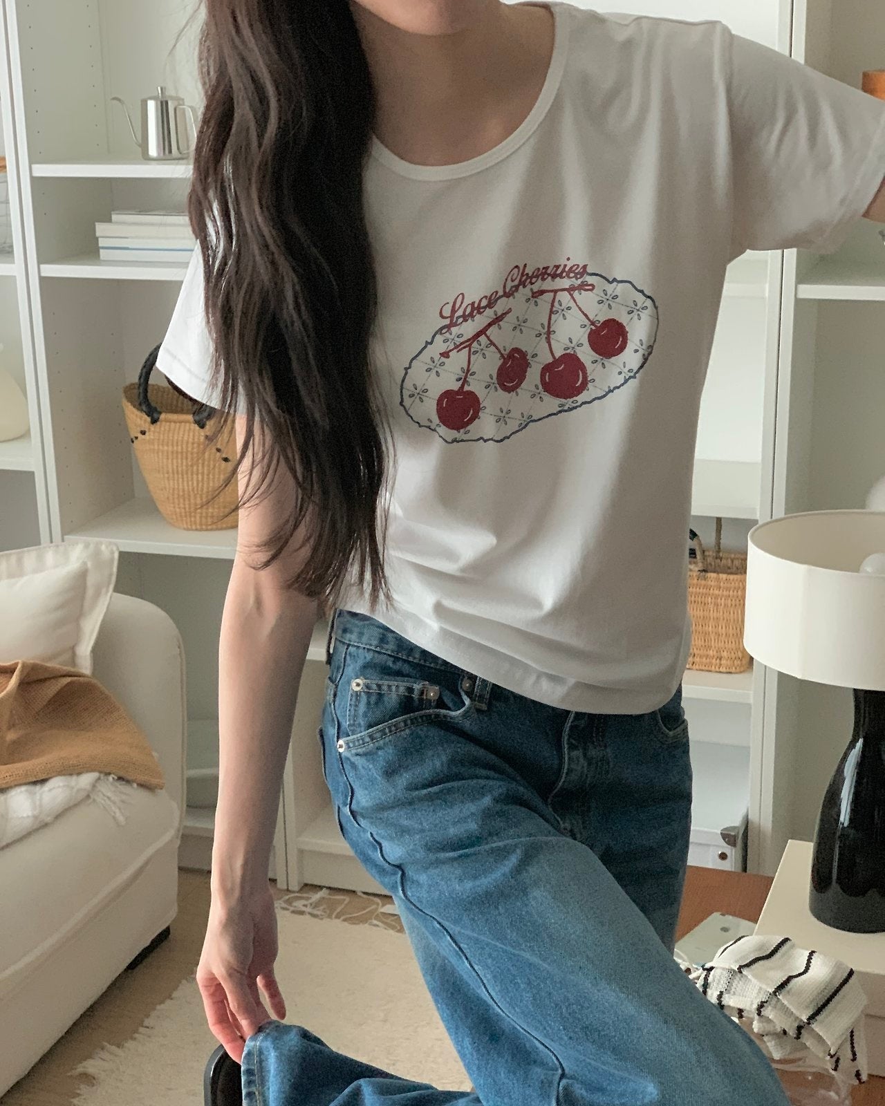 Lace Cherries Tee