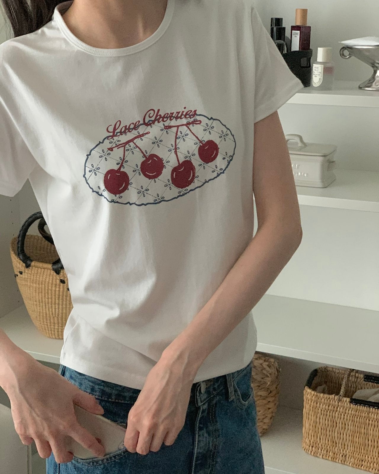 Lace Cherries Tee
