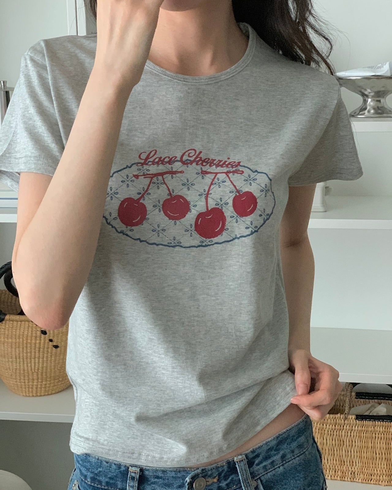 Lace Cherries Tee