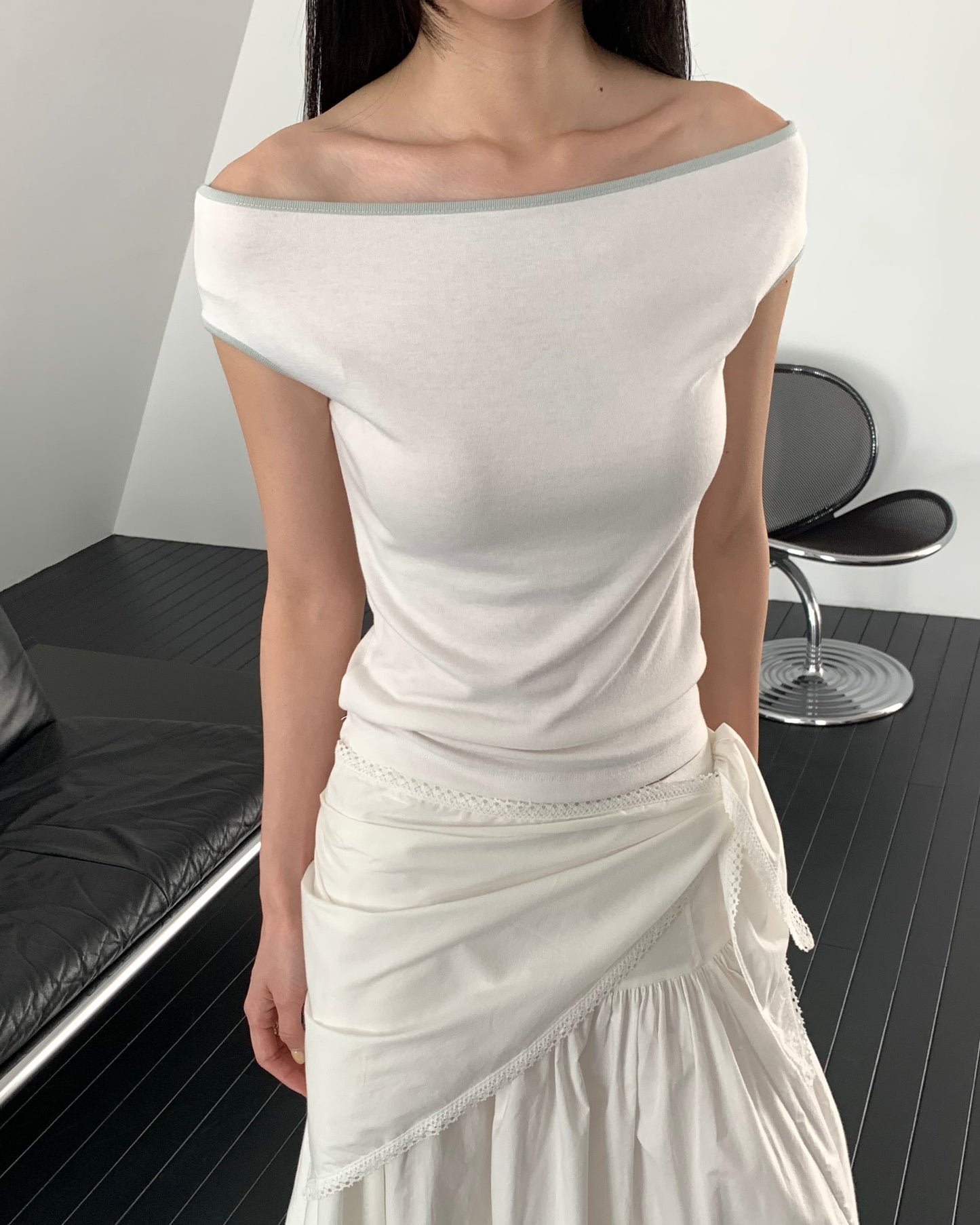 Contrast Trim Tee