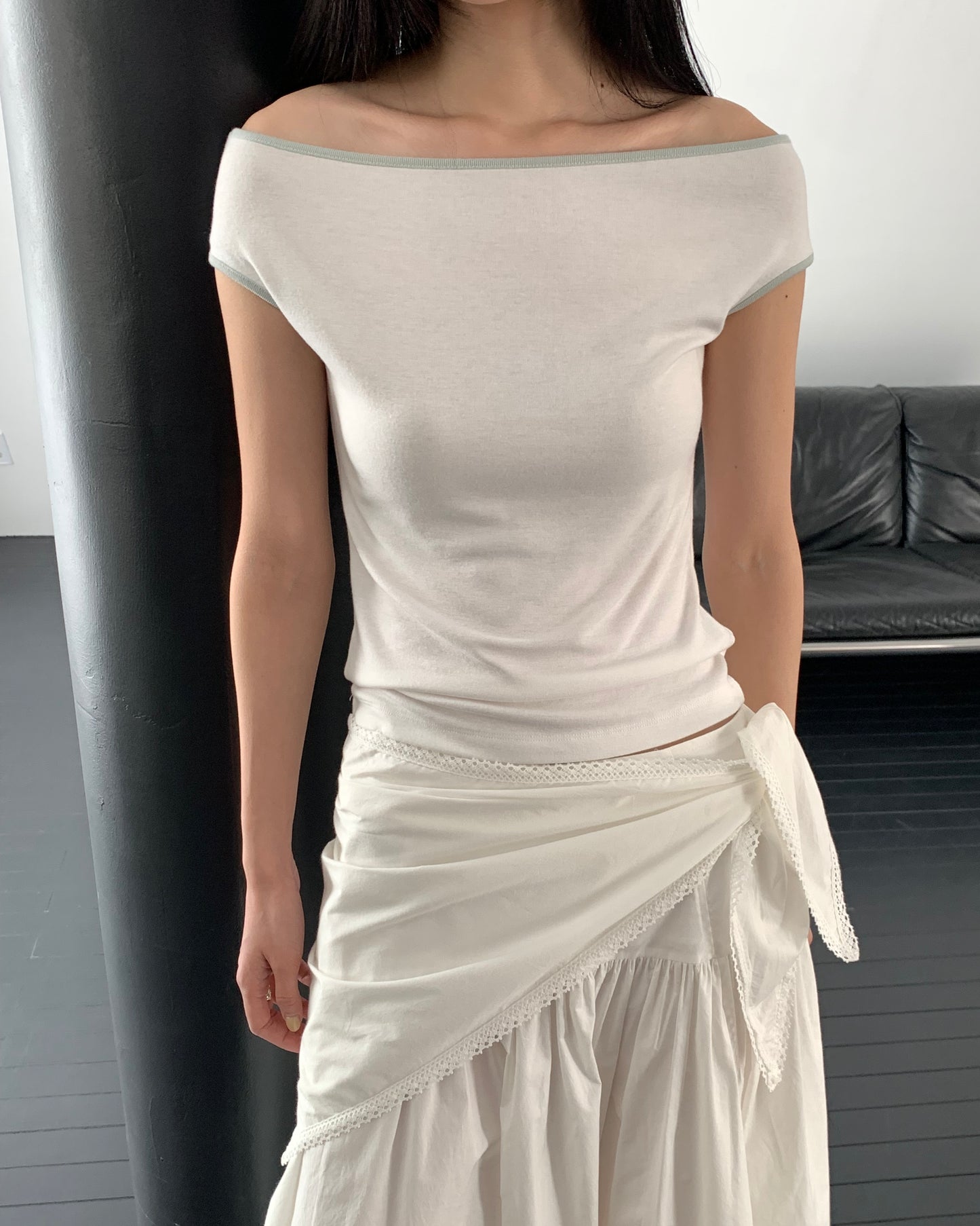 Contrast Trim Tee