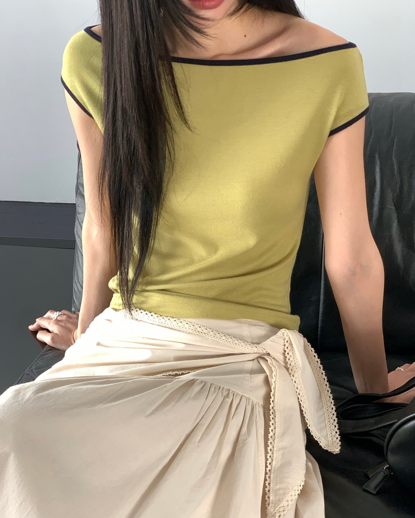 Contrast Trim Tee