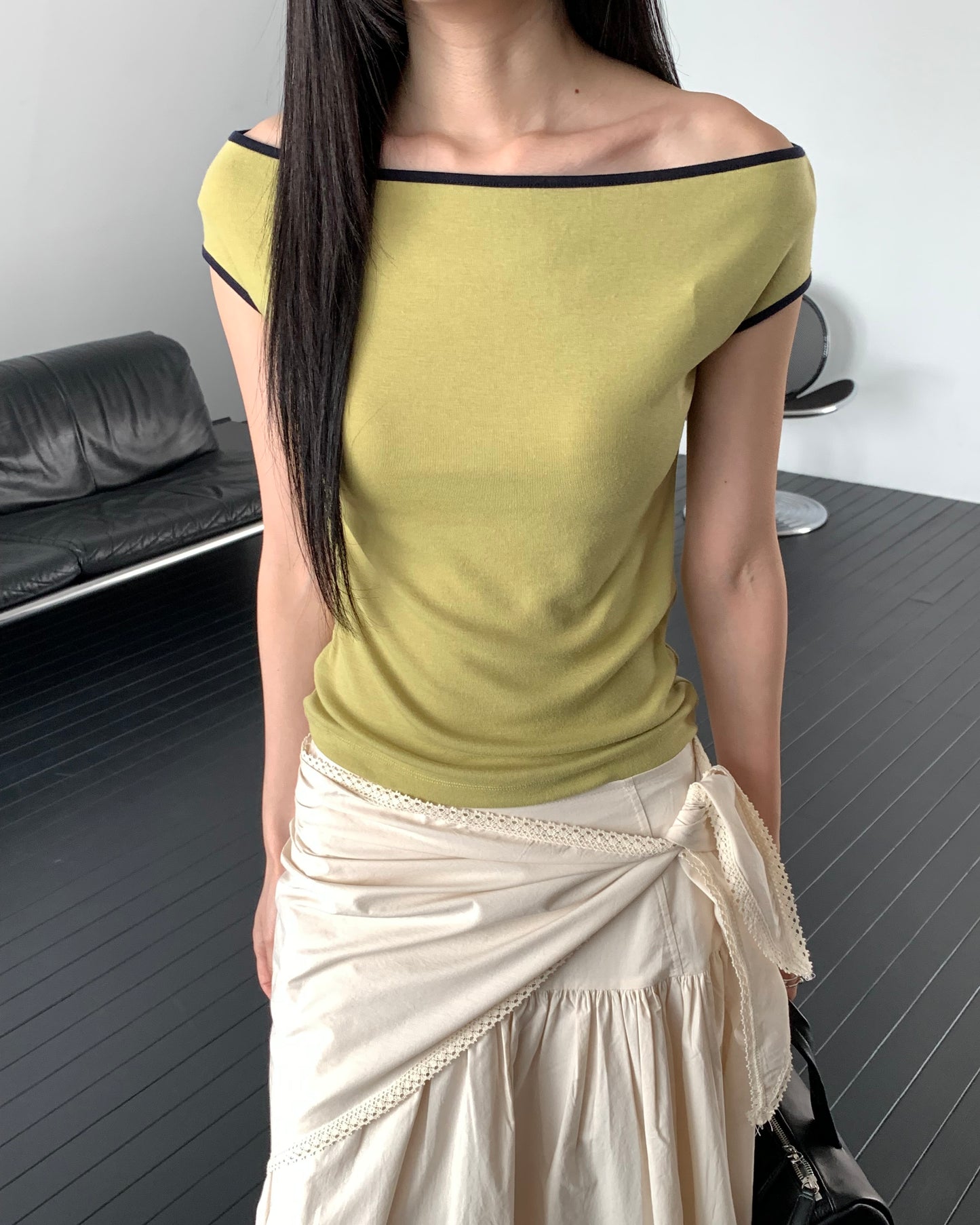 Contrast Trim Tee