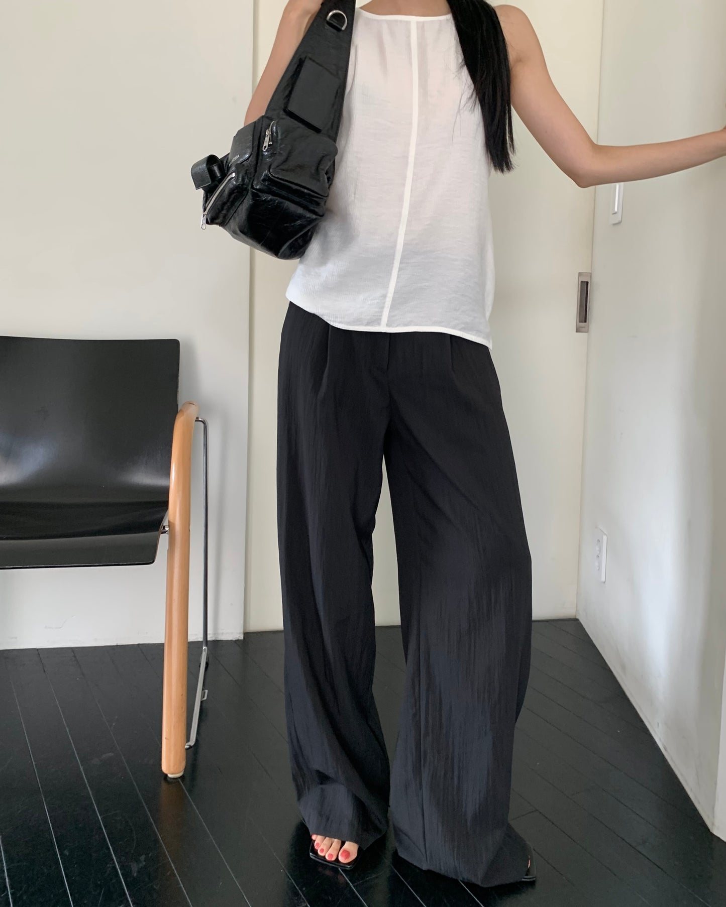 Relaxed Pleated Pants