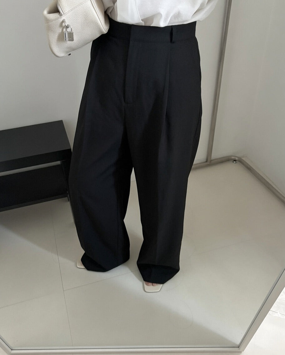 Tailored Wide Leg Summer Trousers
