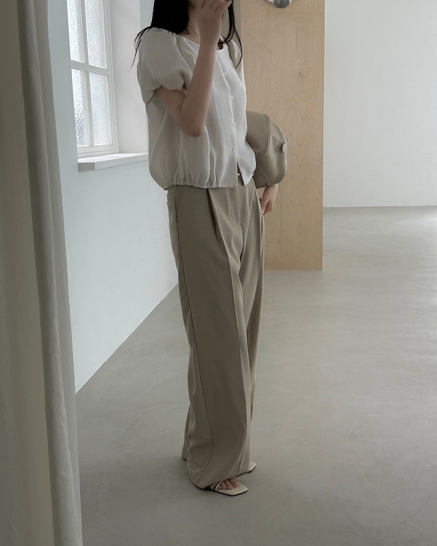 Tailored Wide Leg Summer Trousers