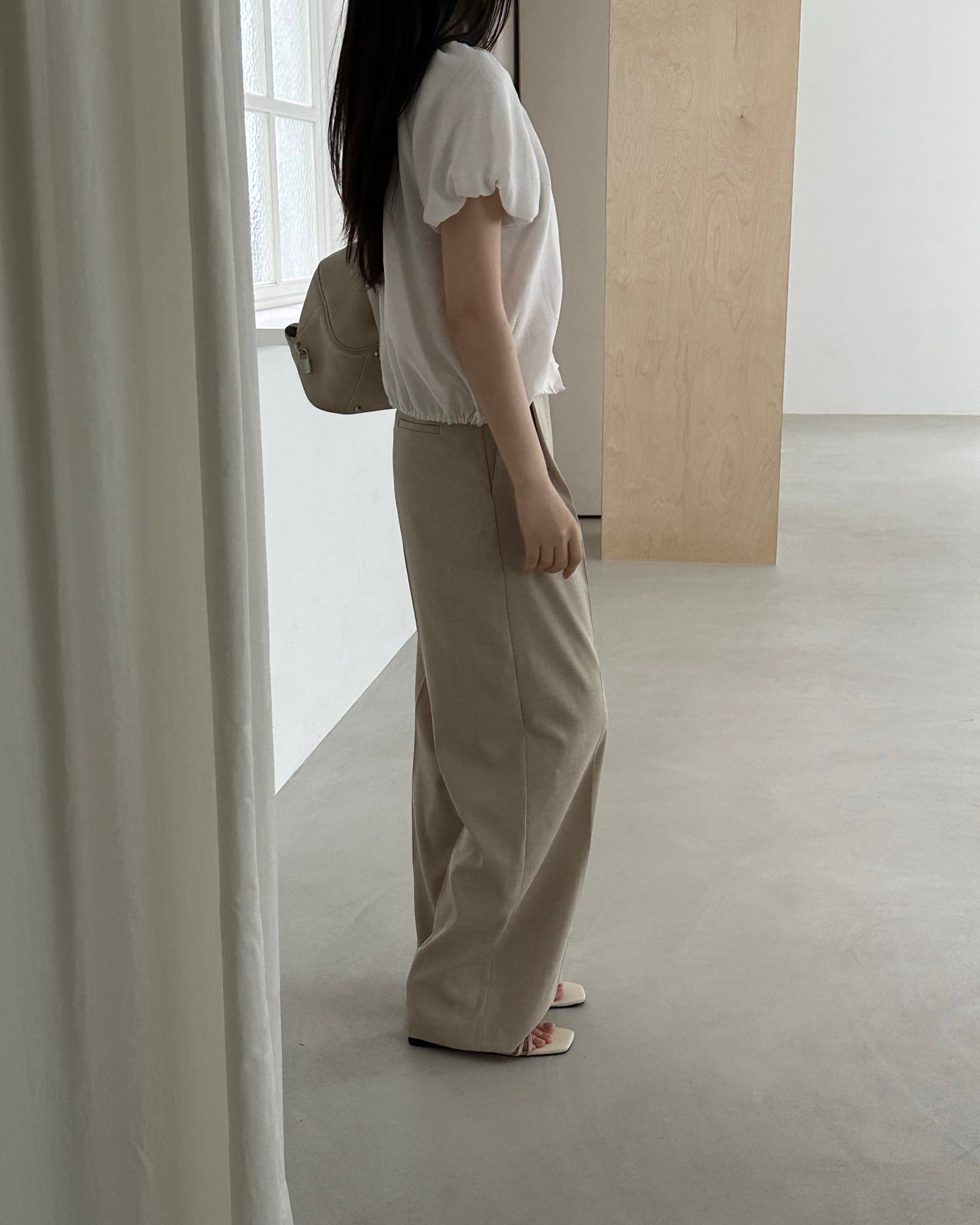 Tailored Wide Leg Summer Trousers